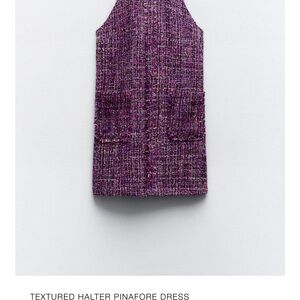 Zara Purple Sheath Halter Mini Dress